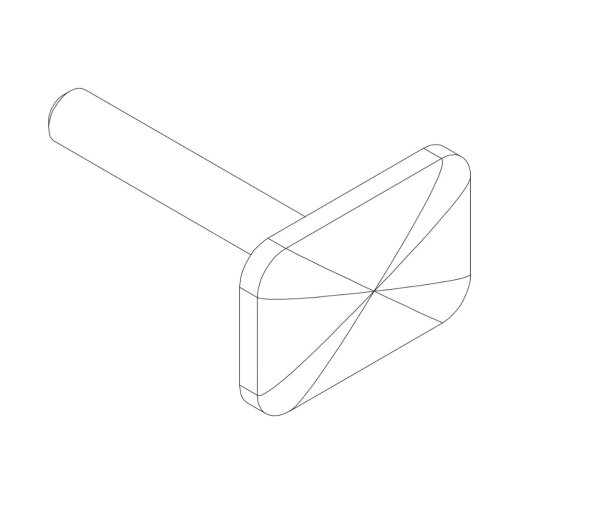 T-Nut Kulissenstein M6x40, Thule FastRide, Thule TopRide Thule OutRide 561/570