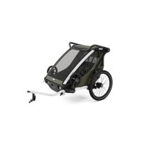 Thule Chariot Lite double Multisport-Fahrradanhänger Vintage Green