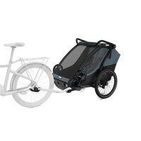 Thule Chariot Cab 2-Sitzer Multisport-Fahrradanhänger Dark Slate