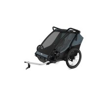 Thule Chariot Cab 2-Sitzer Multisport-Fahrradanhänger Dark Slate