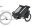 Thule Chariot Cross 2 double Multisport-Fahrradanhänger Dark Slate