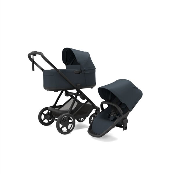 Thule Charm 2 in 1 Kinderwagen mit Babywanne Darkest Blue