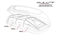 KJUST TASCHEN SET 3 STK FÜR DACHBOX LEXUS M PW308-00010 415L